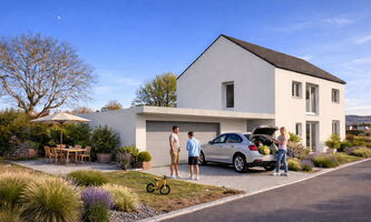 Einfamilienhaus Garage Massivbau Höner Architekten Radolfzell Landkreis Konstanz